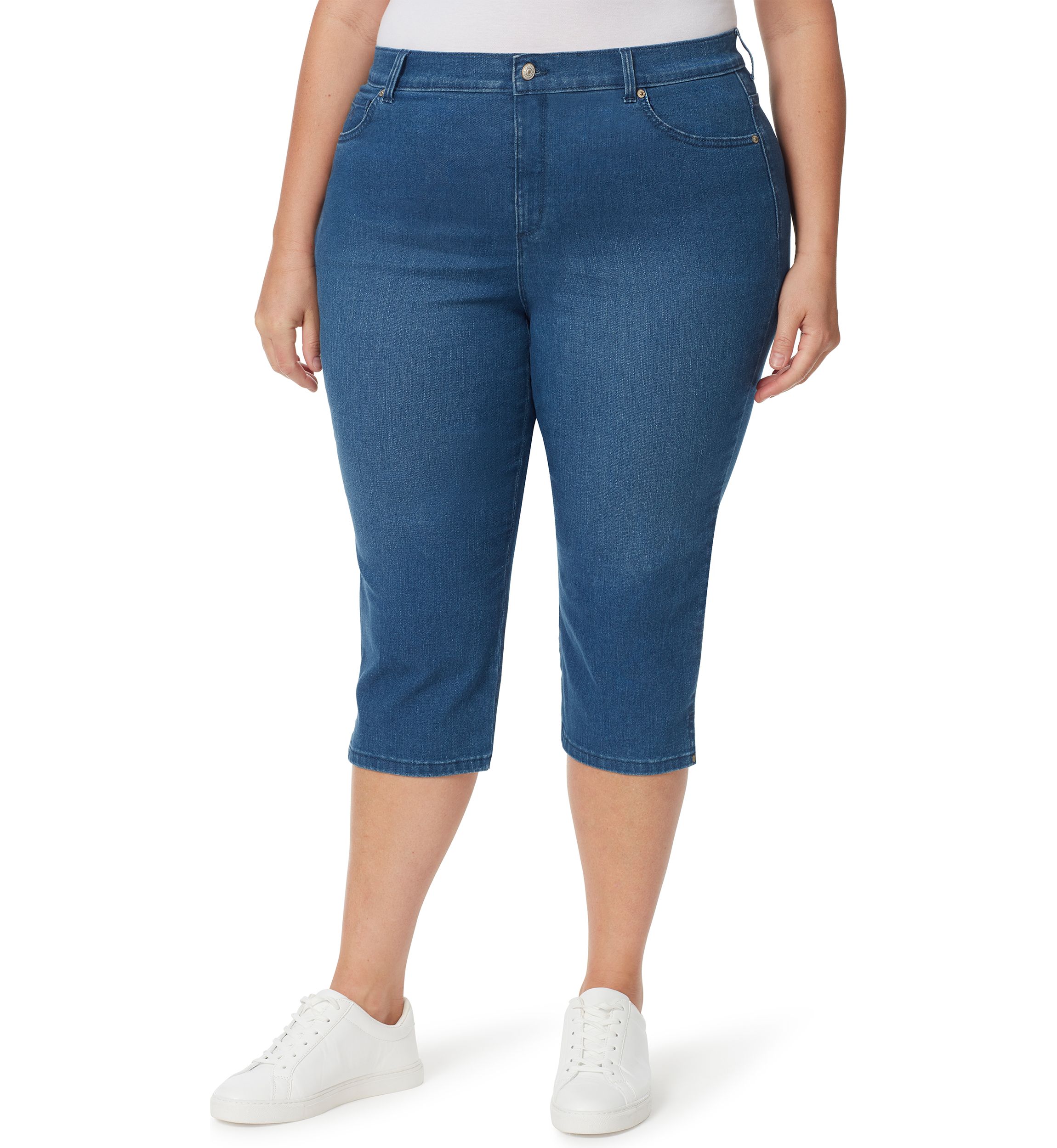 Plus Size Amanda Capri Jeans 