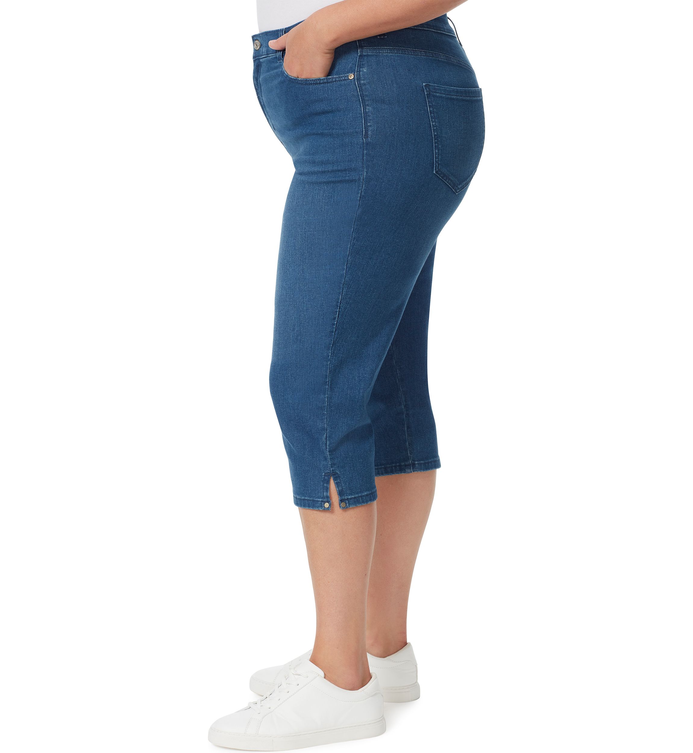 Plus Size Amanda Capri Jeans 