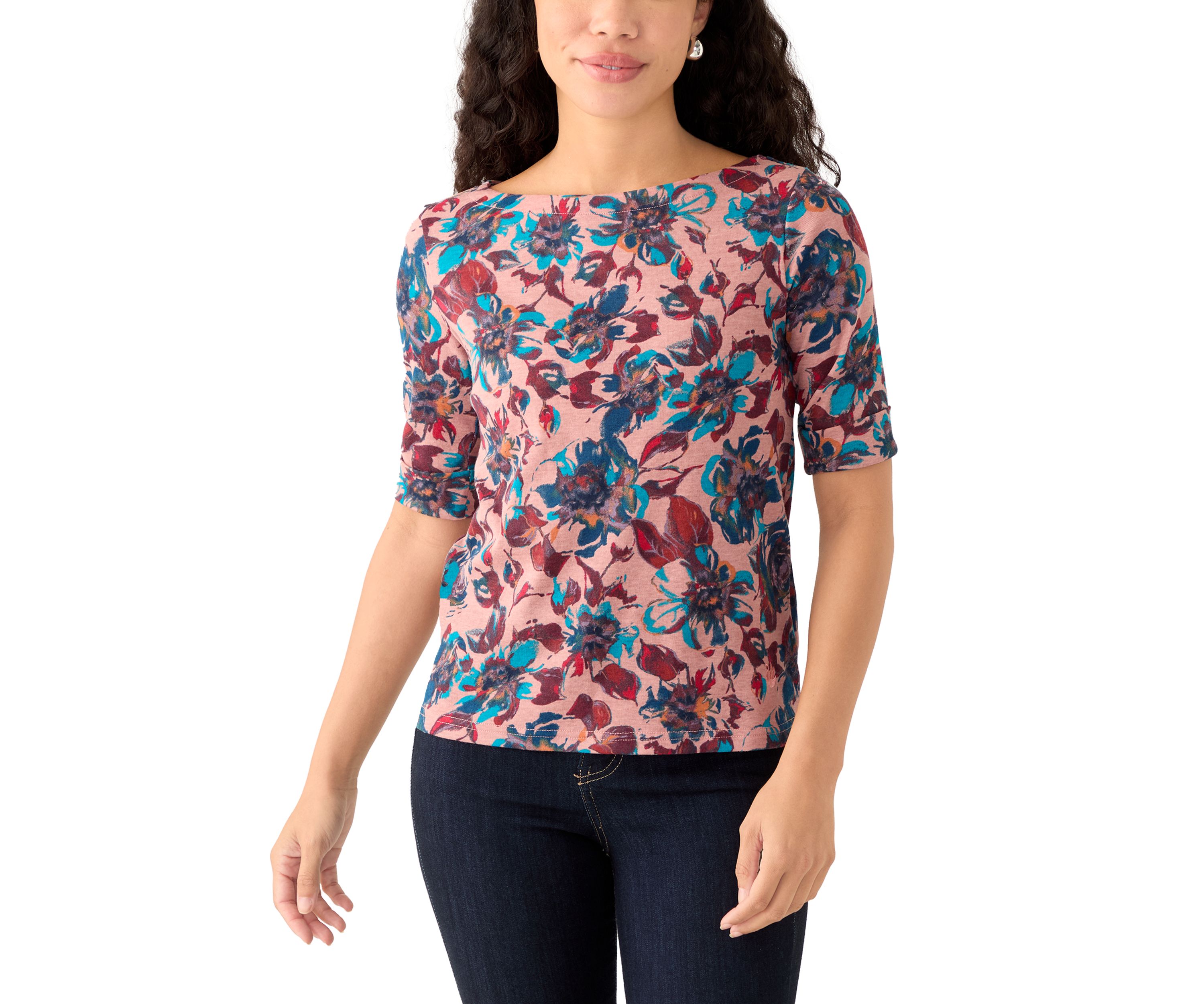 Petite Printed Top 