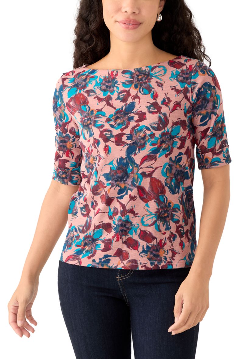 Petite Printed Top 