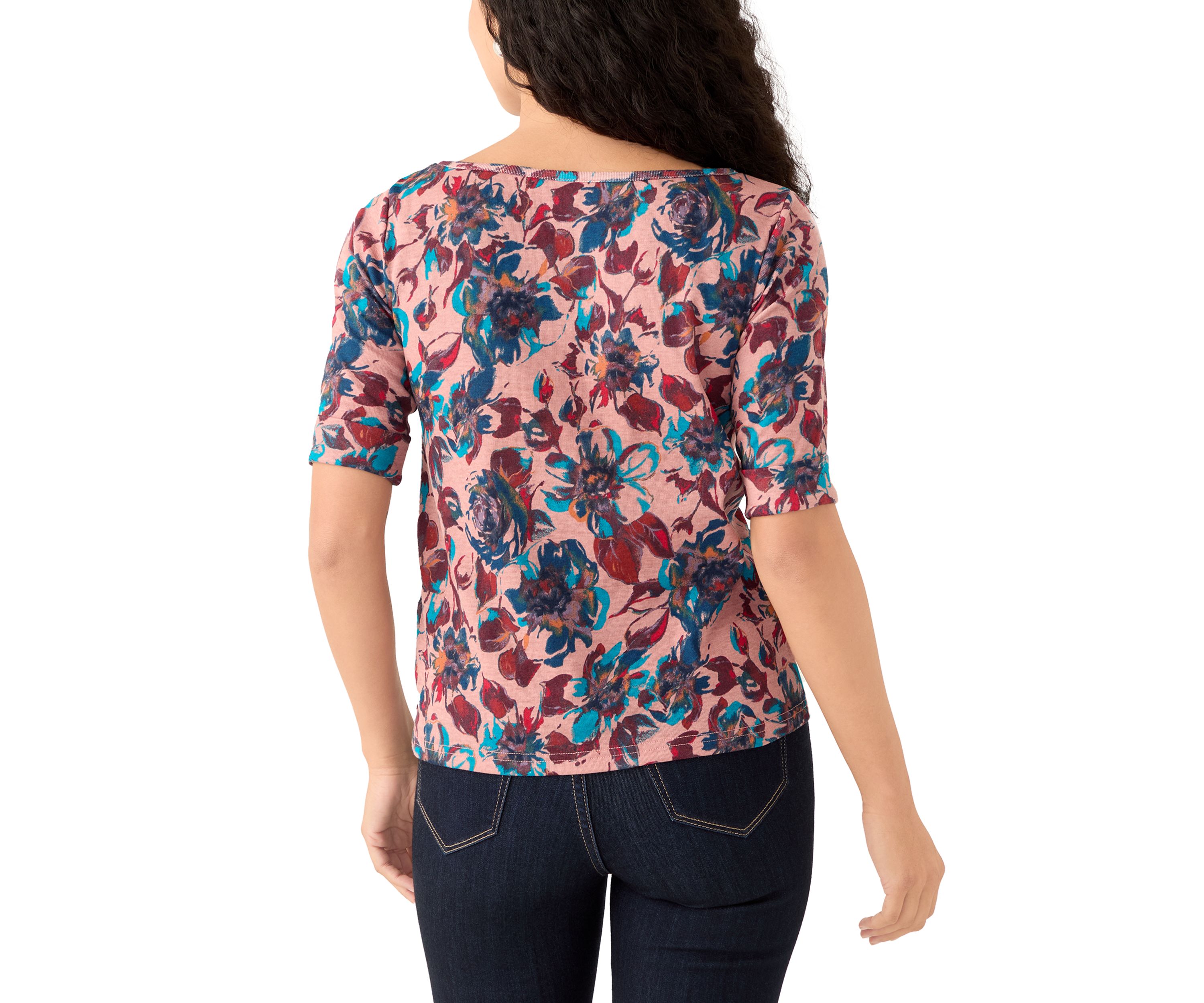 Petite Printed Top 