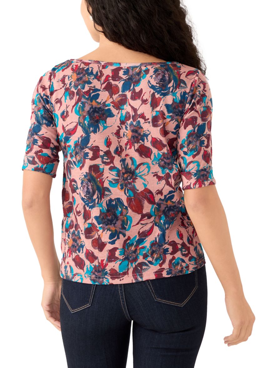 Petite Printed Top 