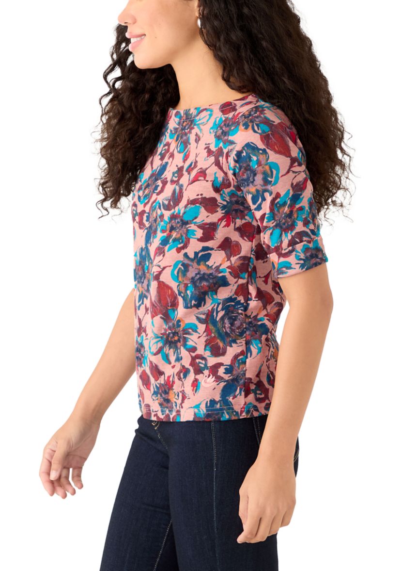 Petite Printed Top 
