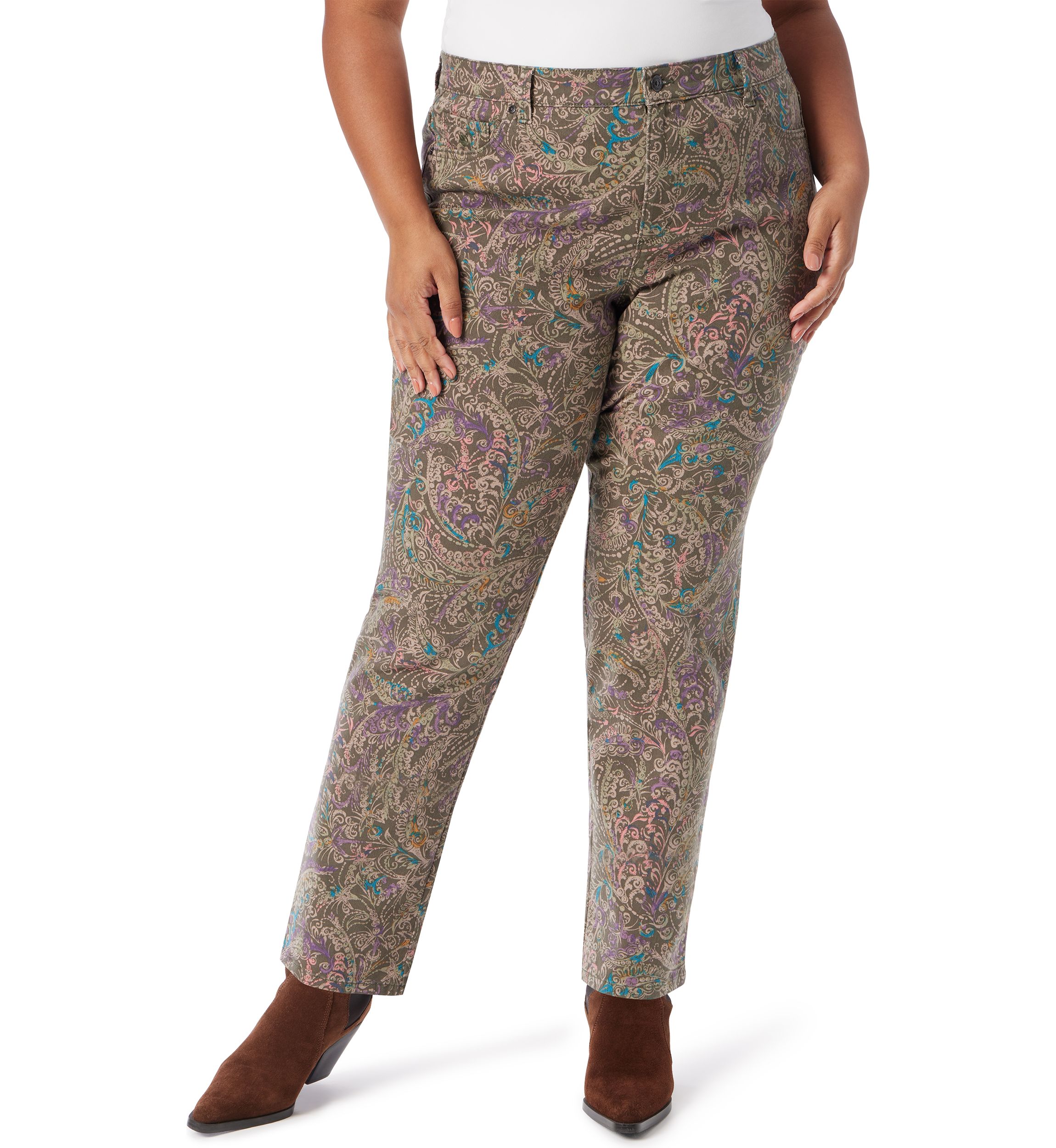 Plus Size Amanda Classic Print Jeans 