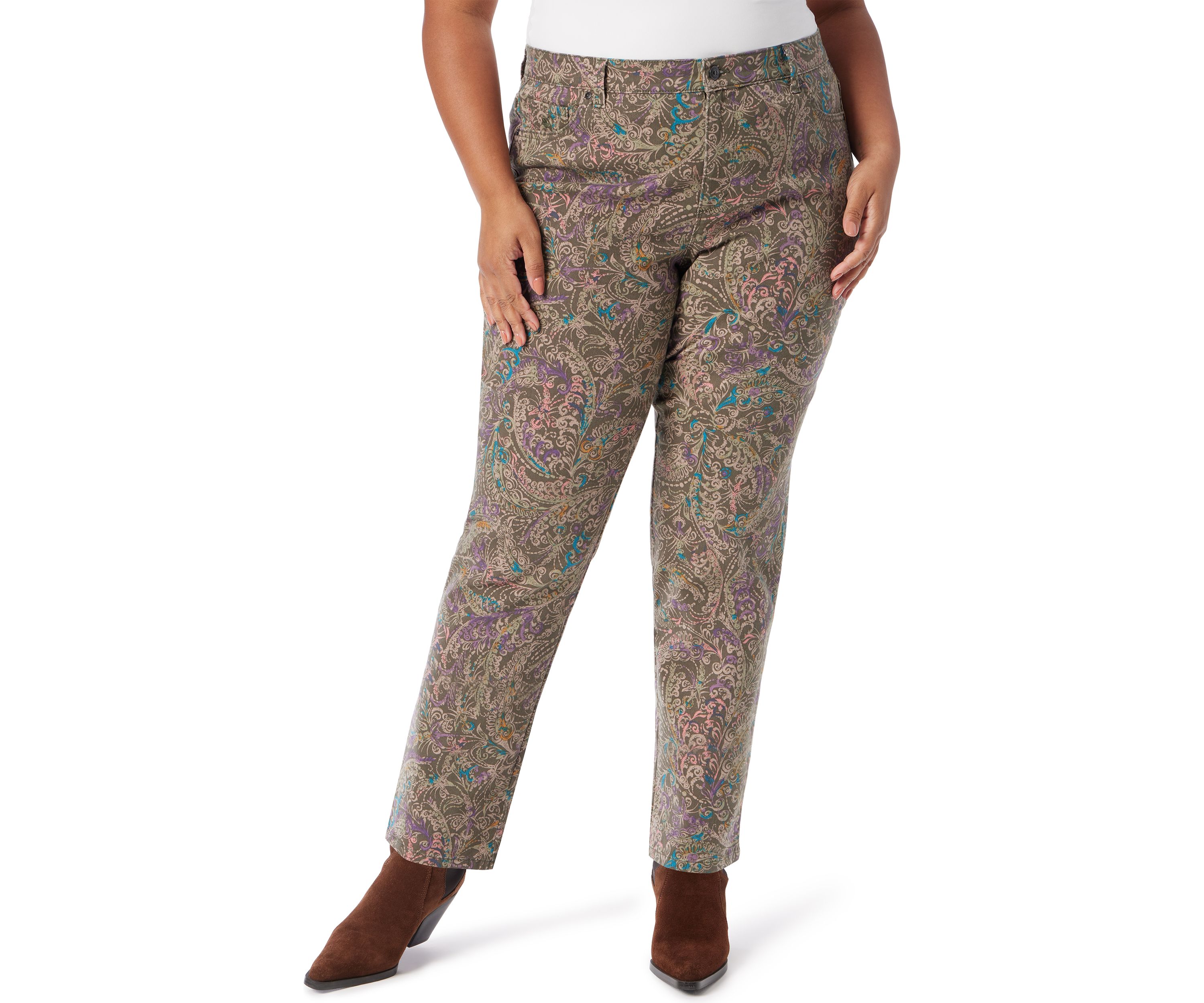 Plus Size Amanda Classic Print Jeans 