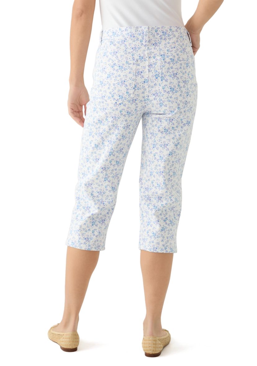 Womens Amanda Capri Slit Pants