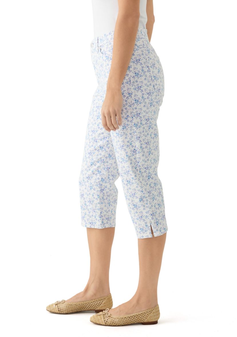 Womens Amanda Capri Slit Pants