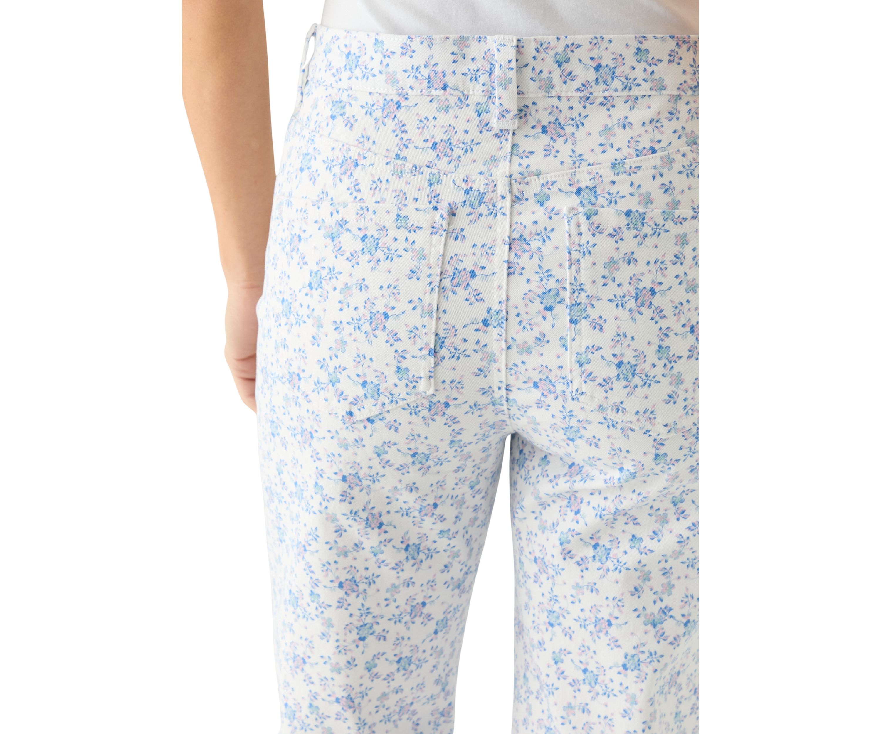 Womens Amanda Capri Slit Pants