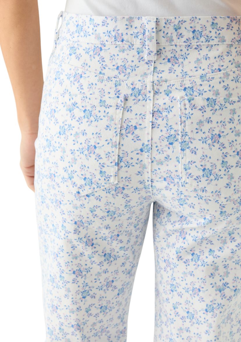 Womens Amanda Capri Slit Pants