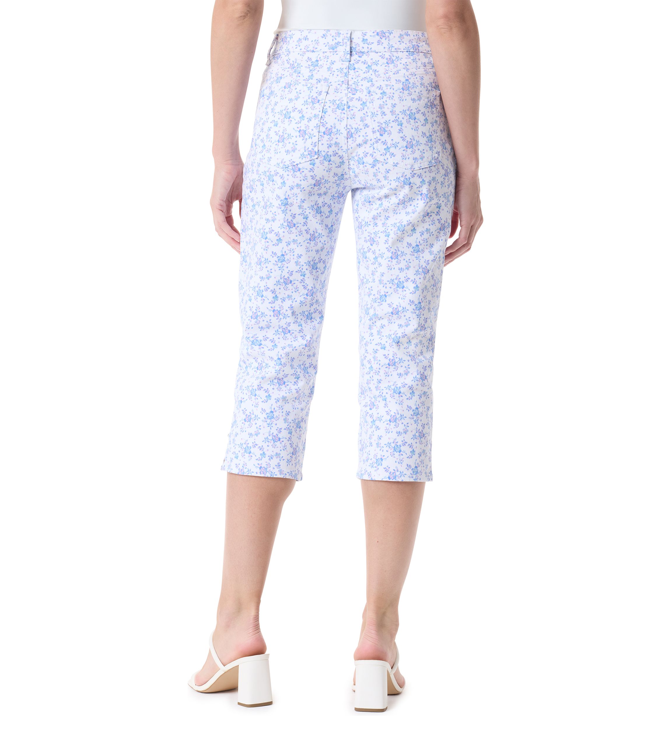Petite Printed Amanda Capri Pants