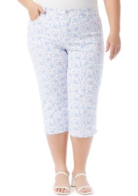 Gloria Vanderbilt Women's Plus Size Amanda Capri Pants, 16W -  0029041832722
