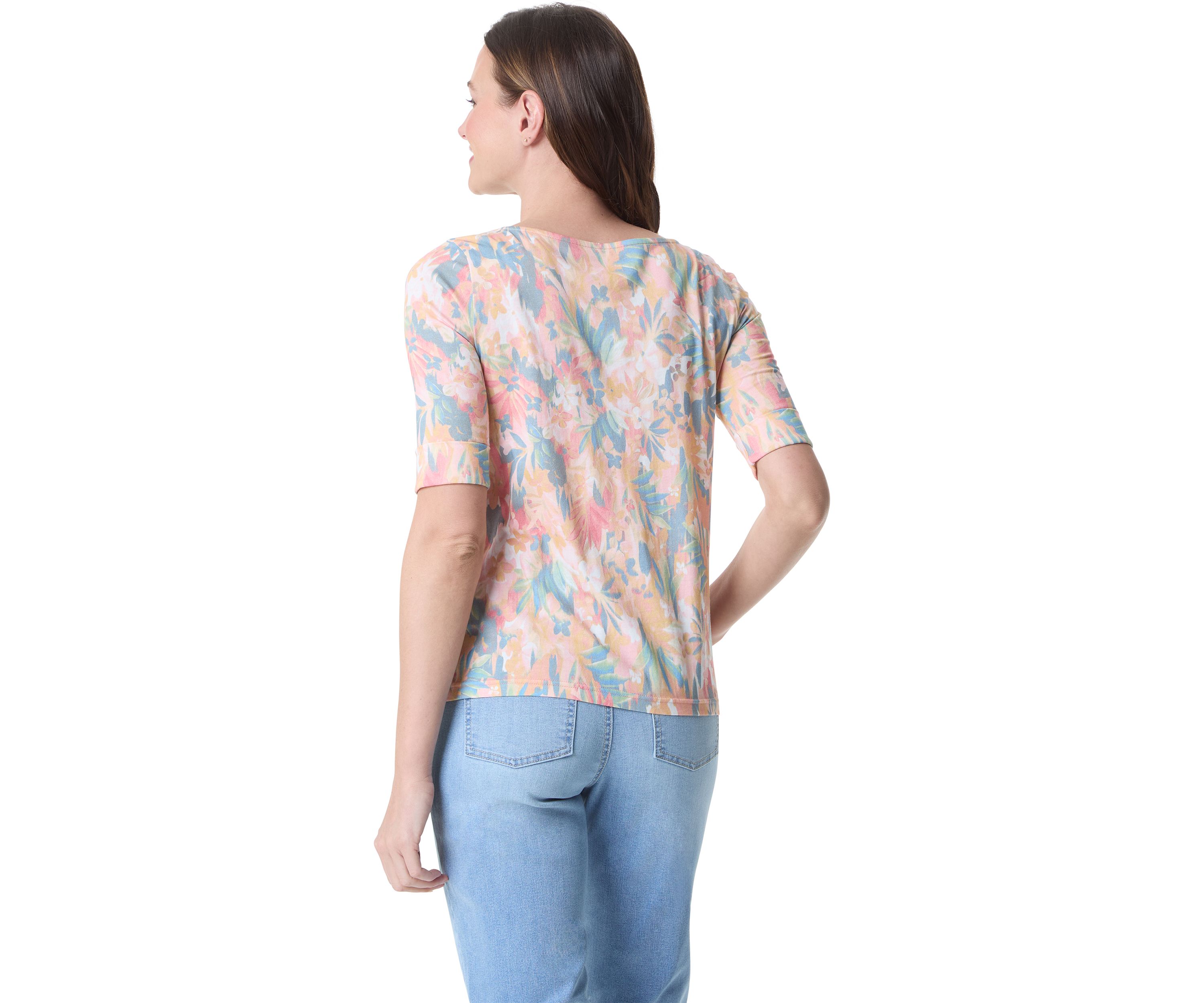 Petite Elbow  Sleeve Alanis Top 