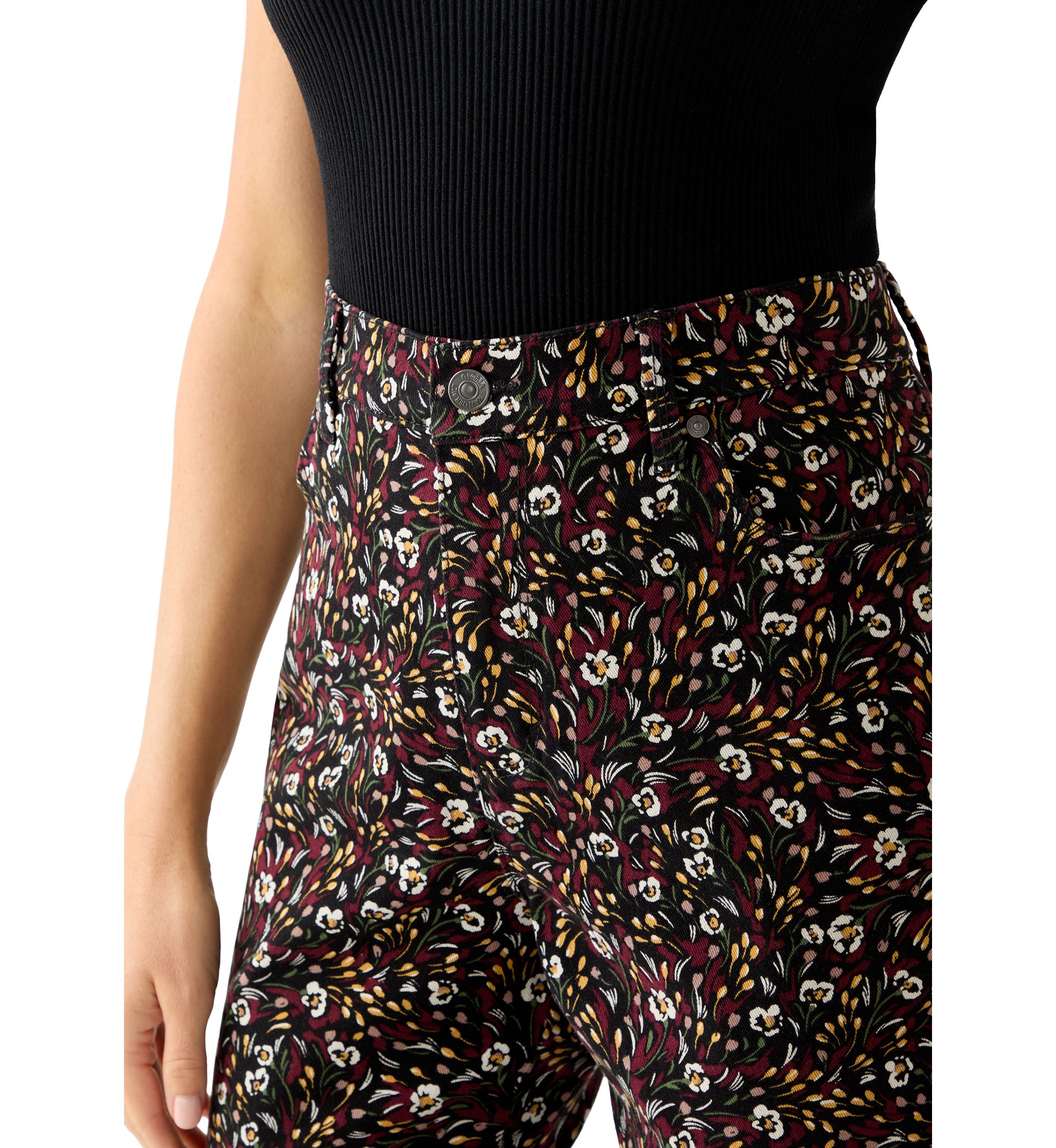 Petite Amanda Classic Printed Pants