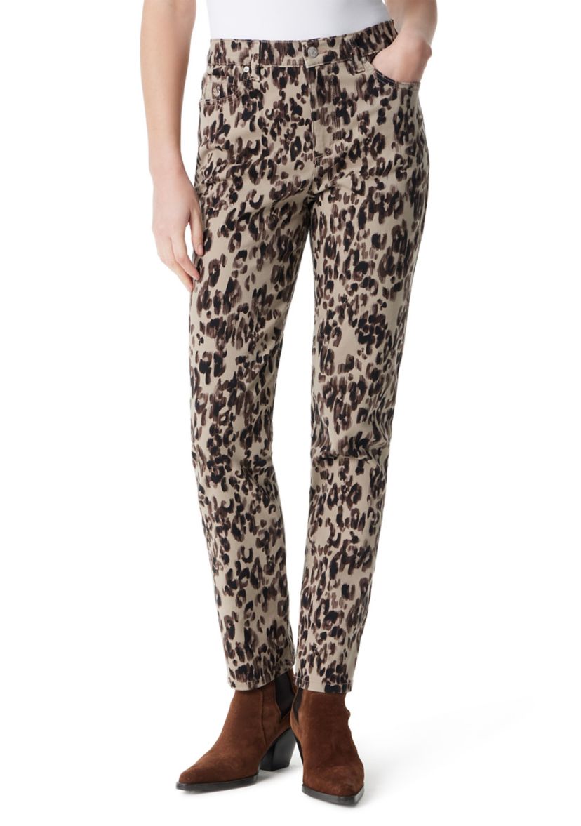 Petite Amanda Classic Printed Pants 