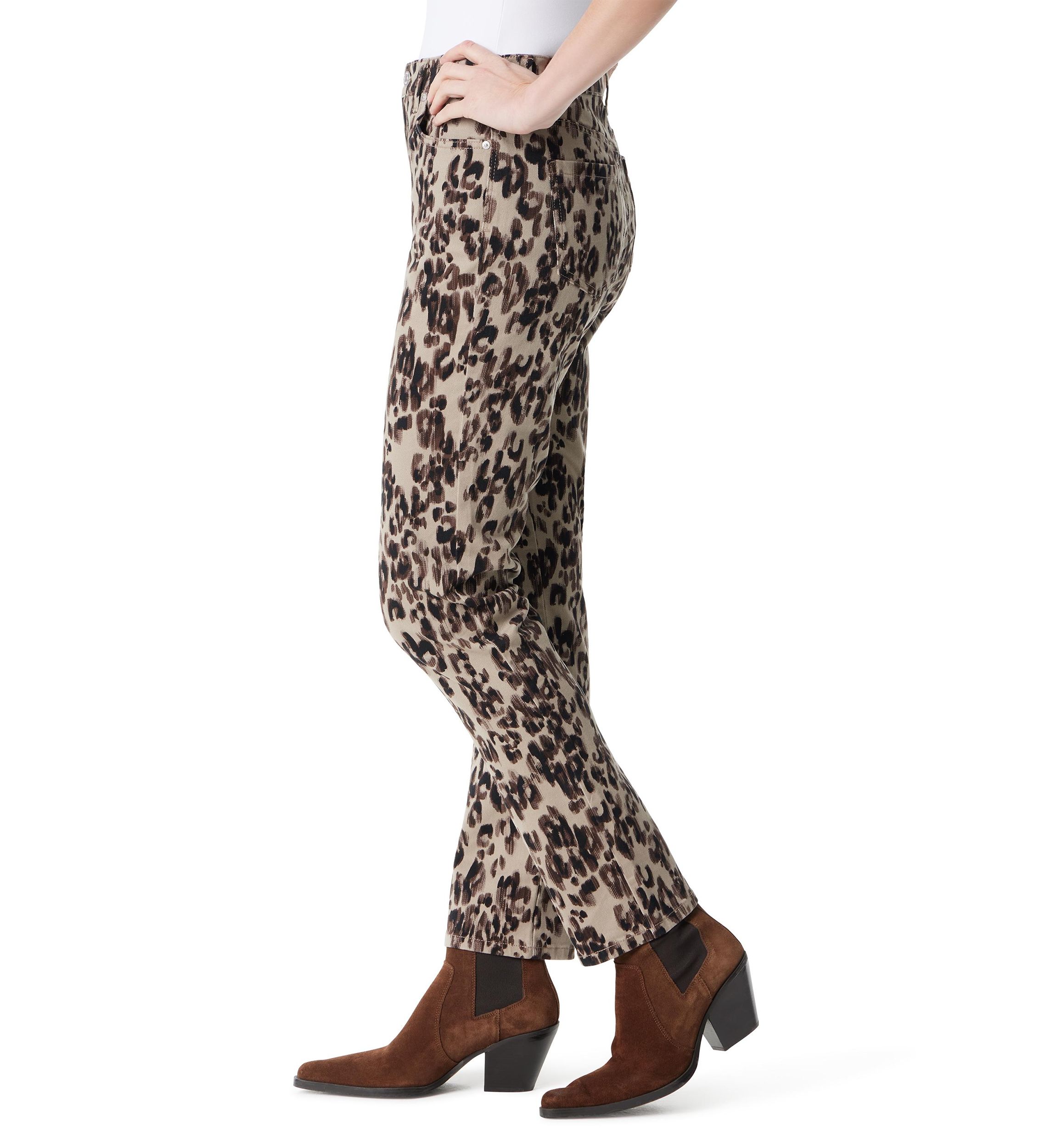 Petite Amanda Classic Printed Pants 