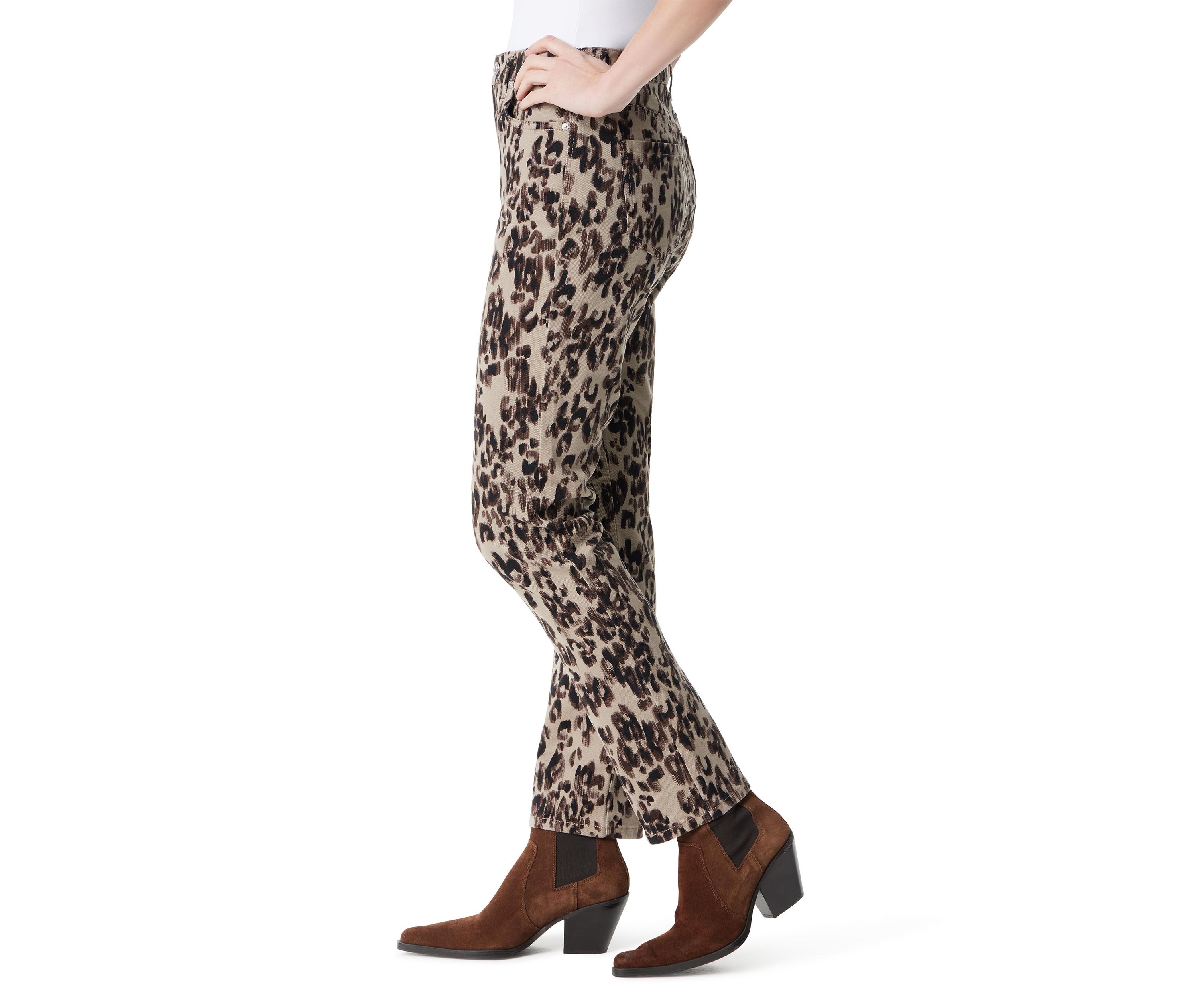 Petite Amanda Classic Printed Pants 
