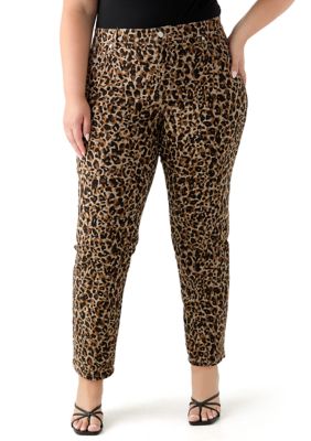 Gloria Vanderbilt Women's Plus Size Amanda Classic Print Pants, 22W