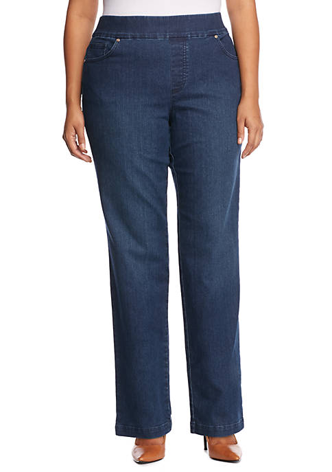 Gloria Vanderbilt Plus Size Avery Pull On Jean (Short & Average) | belk