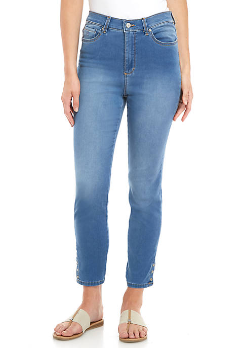Gloria Vanderbilt Amanda Ankle Snap Jeans | belk