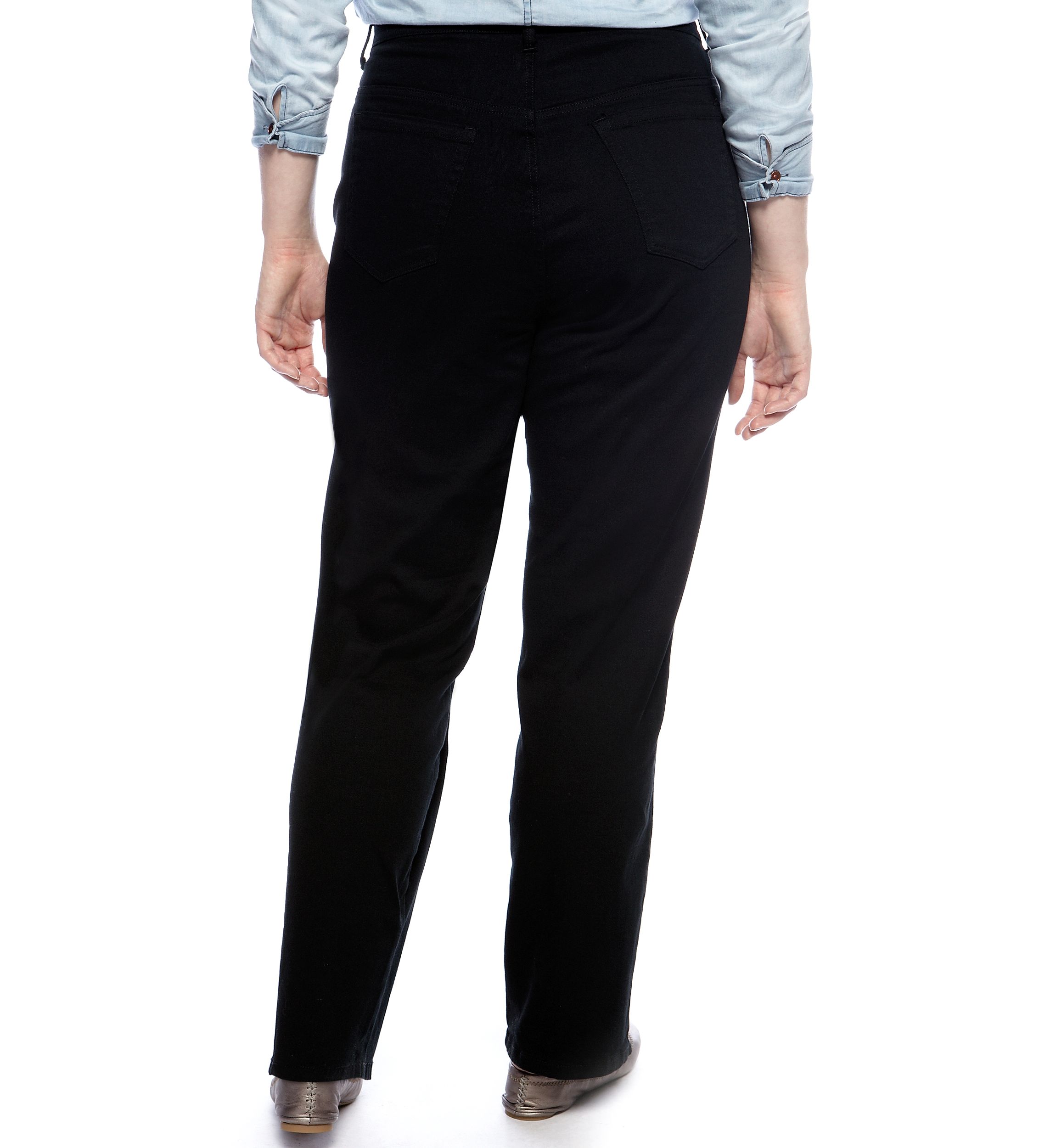 Plus Size Amanda 5 Pocket Jean in Black - Average Length
