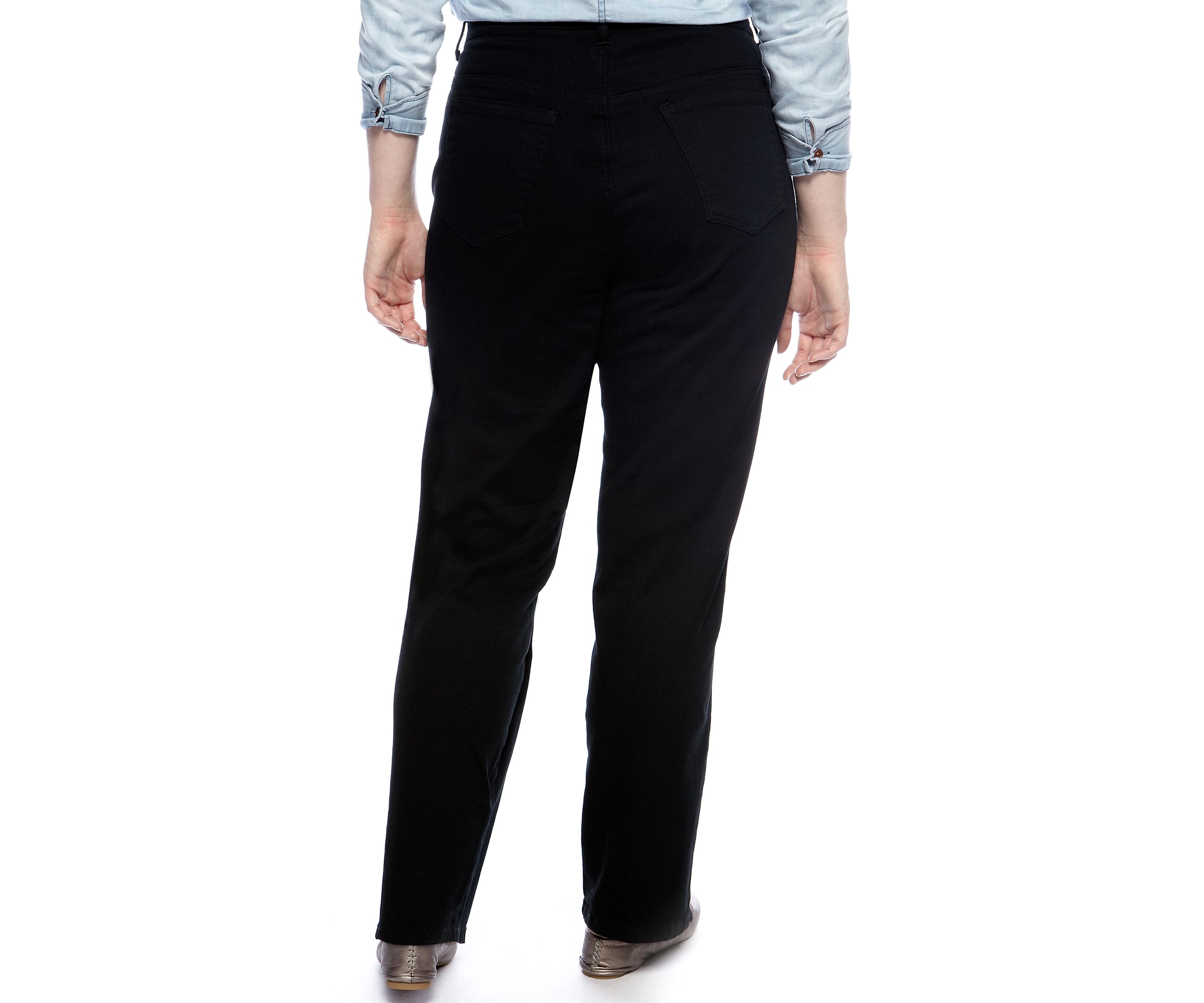 Plus Size Amanda 5 Pocket Jean in Black - Average Length