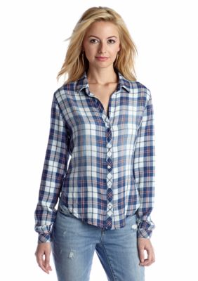 Cloth & Stone Long Sleeve Plaid Button-Down Shirt | Belk