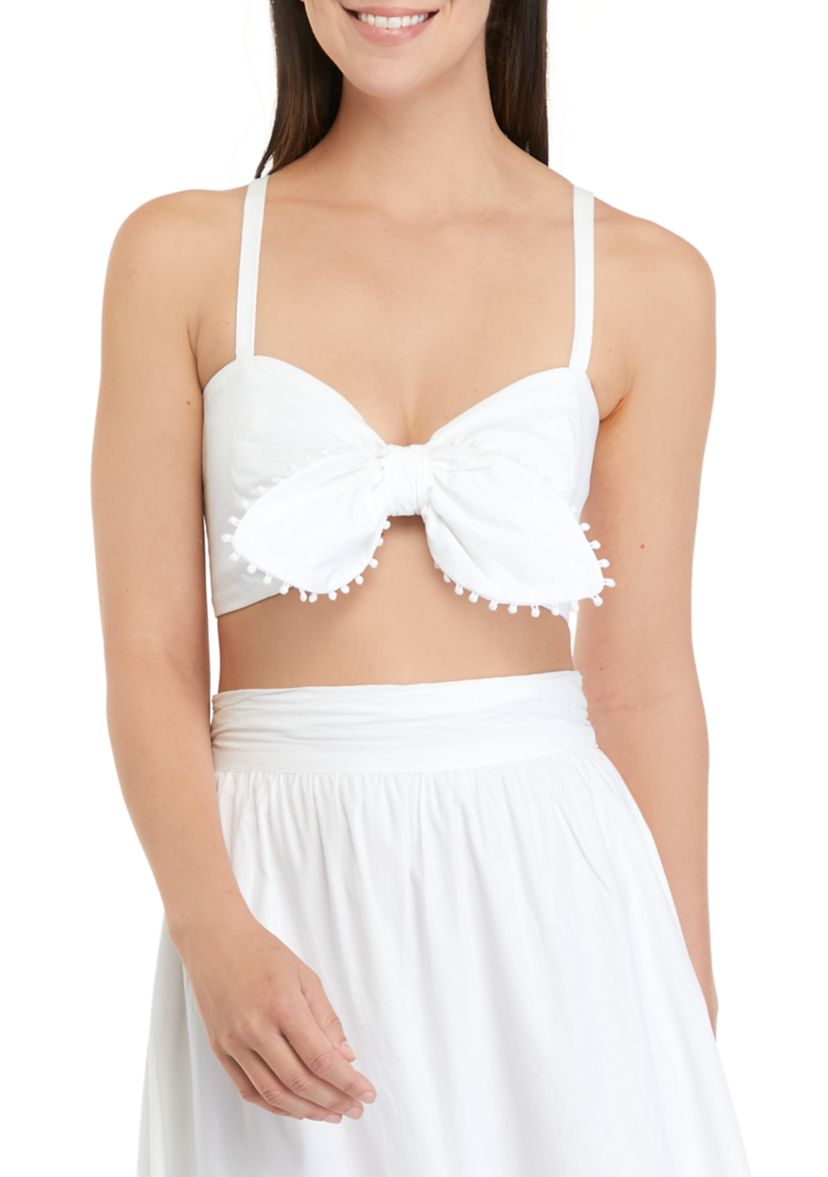 Womens Mini Crop Top with Tie