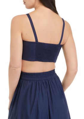 Women's Mini Crop Top with Tie