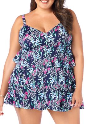 shapesolver plus size prairie dance swim collectio