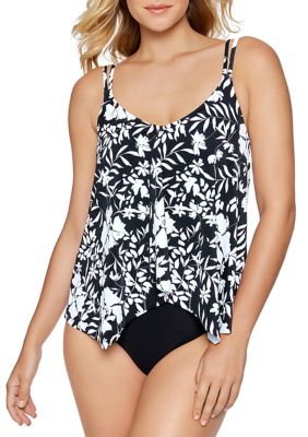 Shapesolver Elemental Hank Fauxkini One-Piece Swimsuit | belk