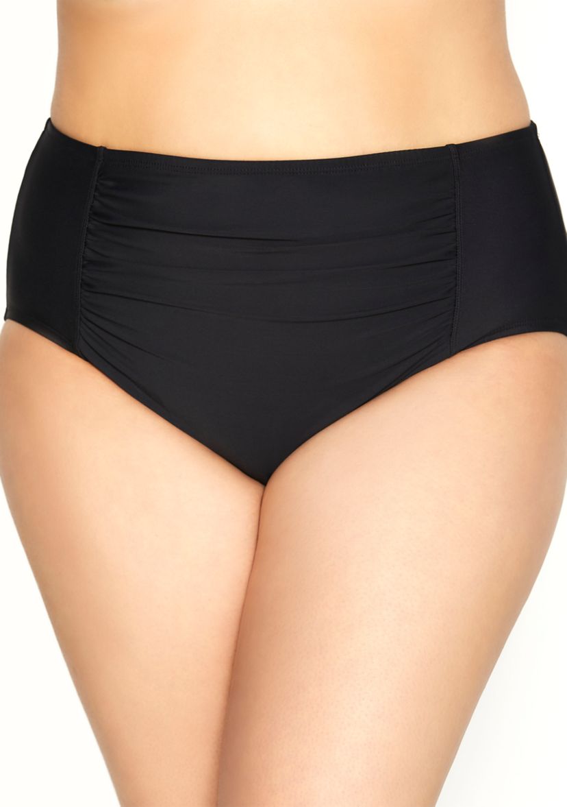 Plus Size Center Shirred Briefs 
