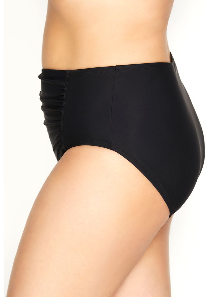 Plus Size Center Shirred Briefs 