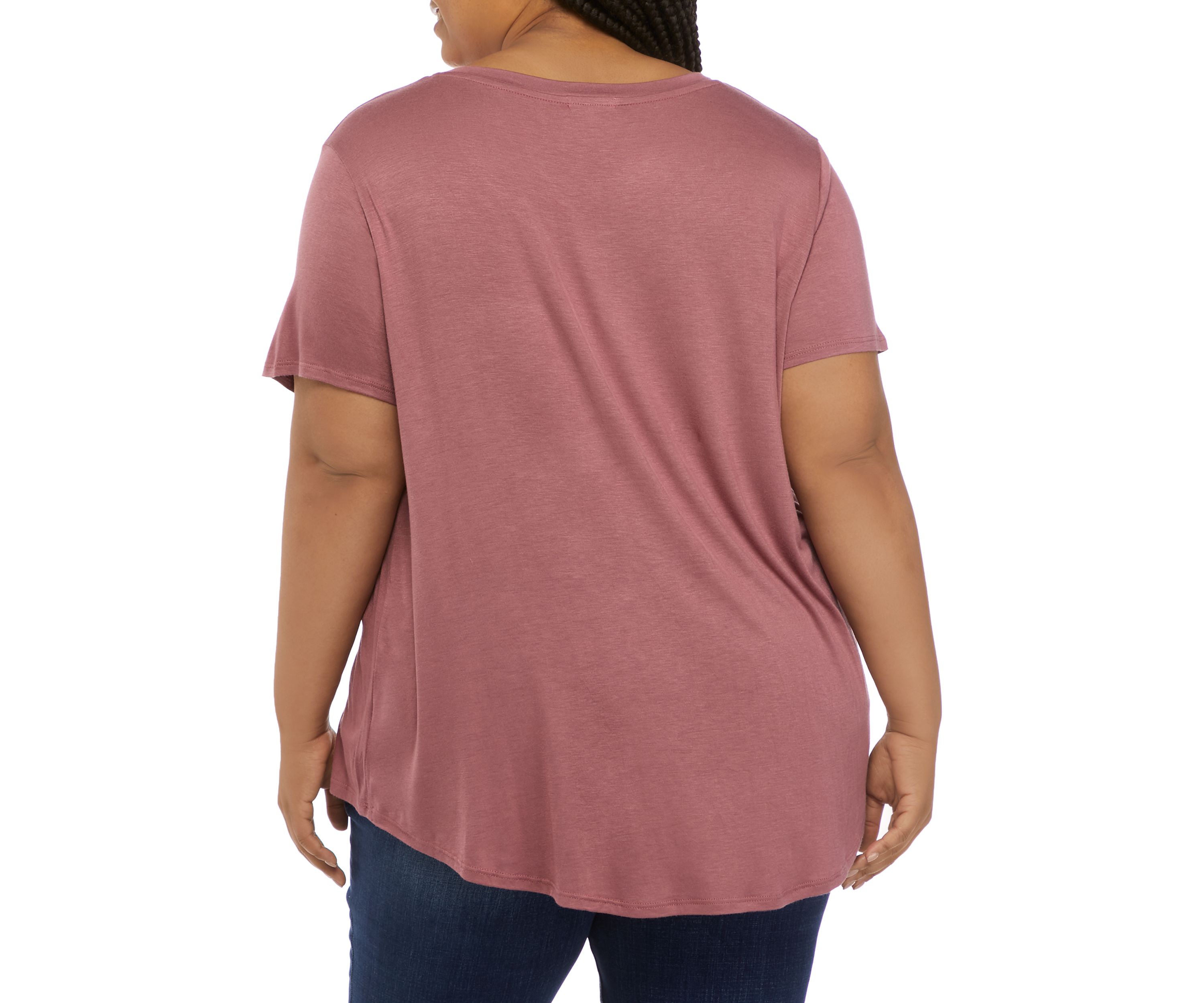 Plus Size Short Sleeve Pocket T-Shirt 