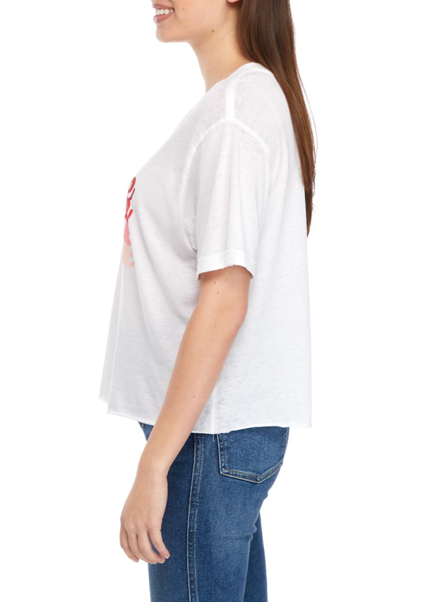Juniors Short Sleeve Be Mine Graphic T-Shirt