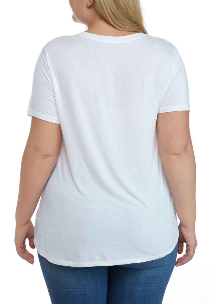 Plus Size Virtual Happy Hour Graphic T-Shirt