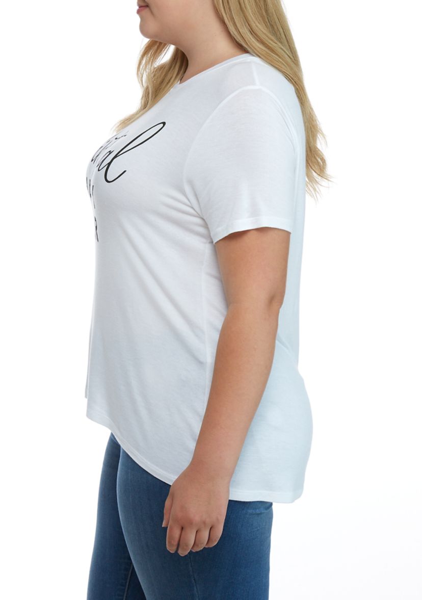 Plus Size Virtual Happy Hour Graphic T-Shirt