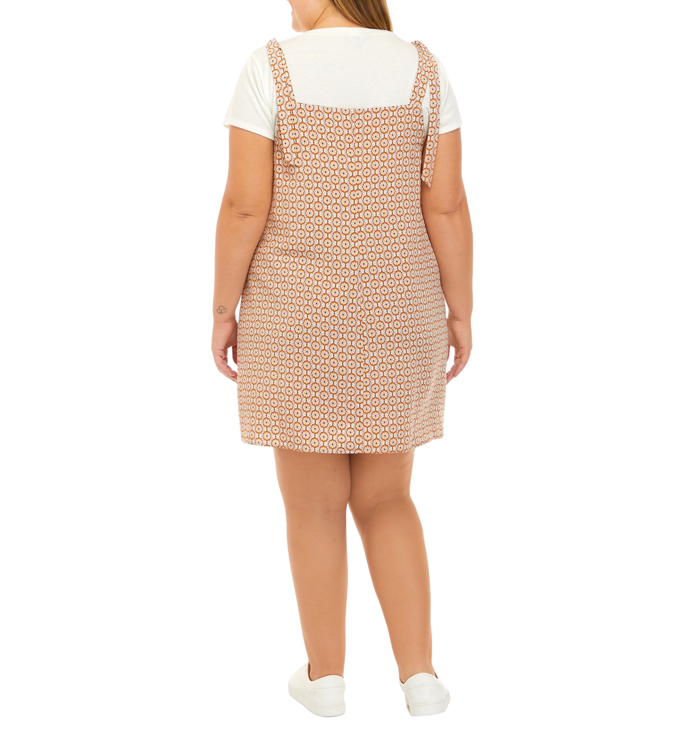 Plus Size Short Sleeve Shift Dress
