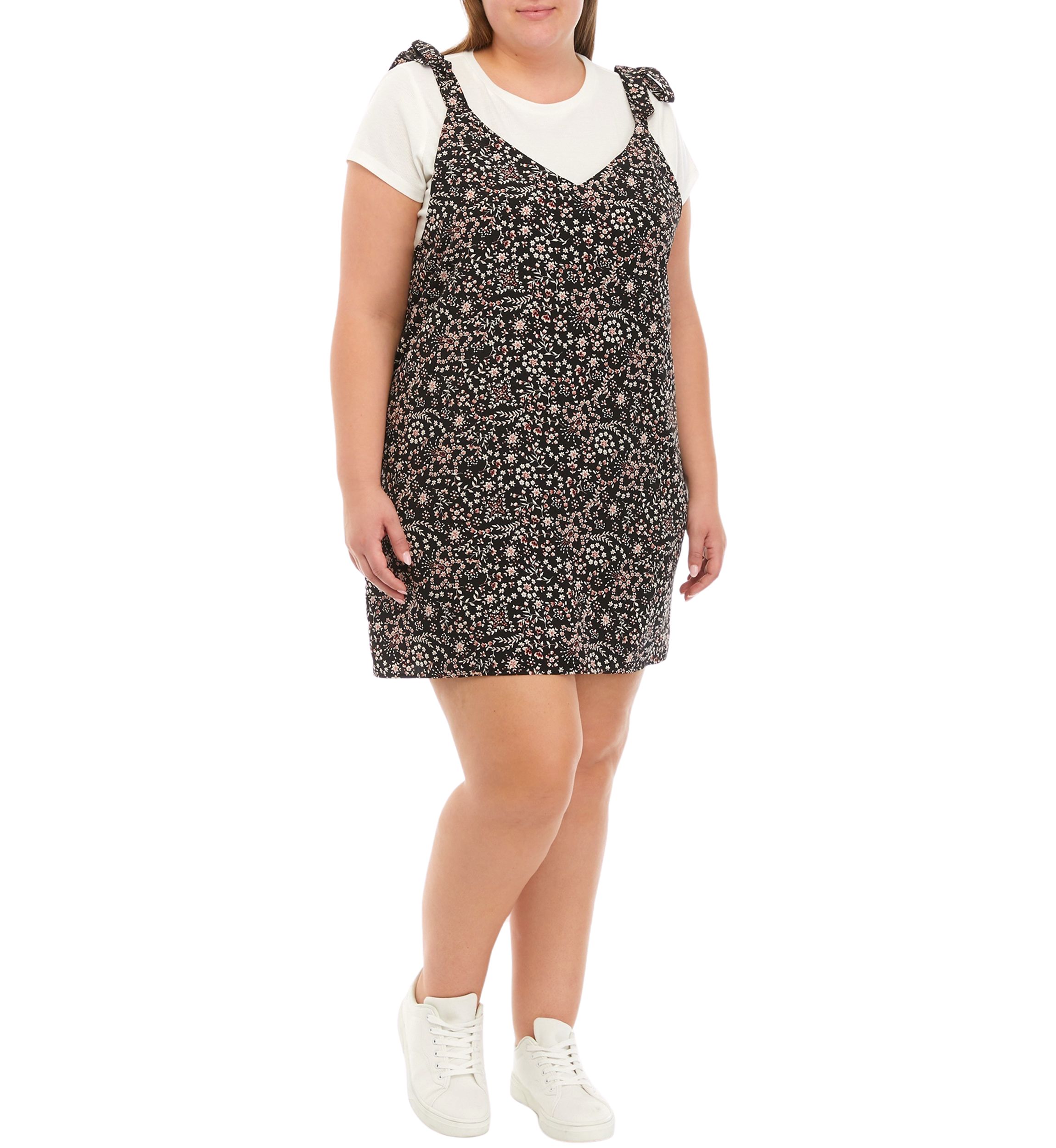 Plus Size Twofer Dress