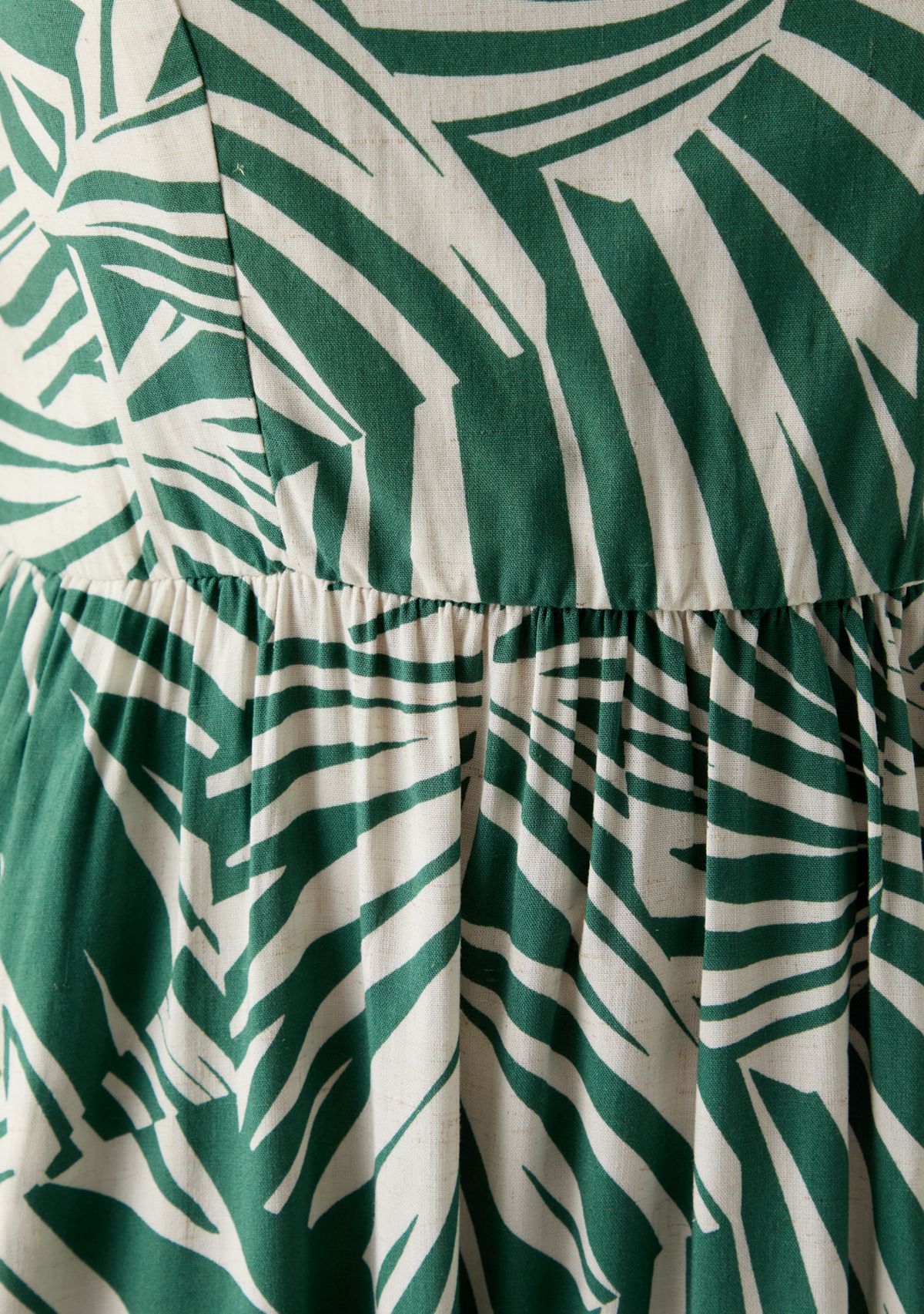 Womens Printed Rayon Challis Linen Maxi Dress