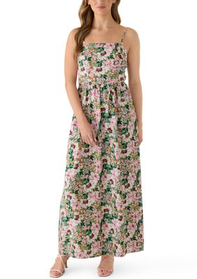 June & Hudson Women's Square Neck Cami Maxi Dress, Large