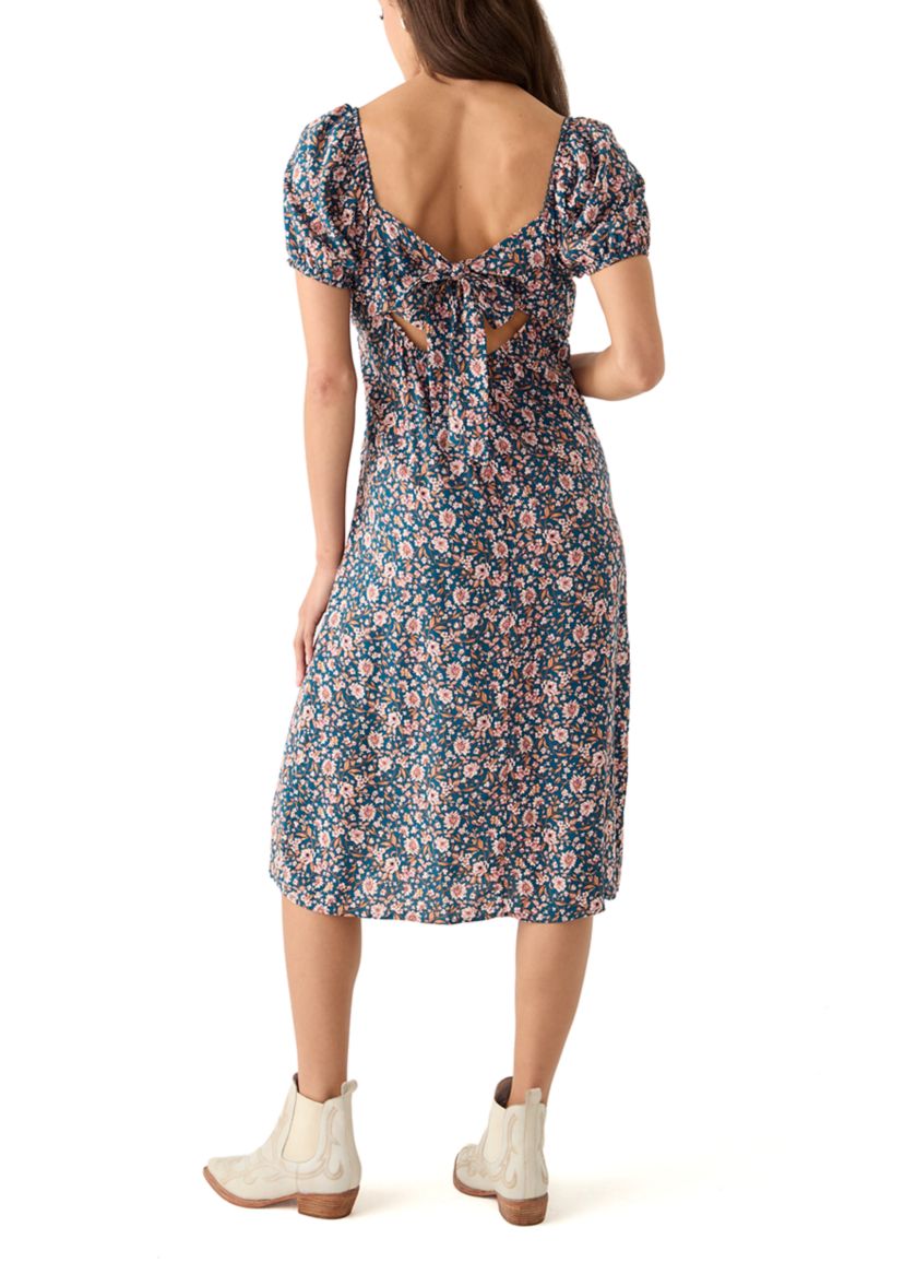 Womens Short Sleeve Midi Dress