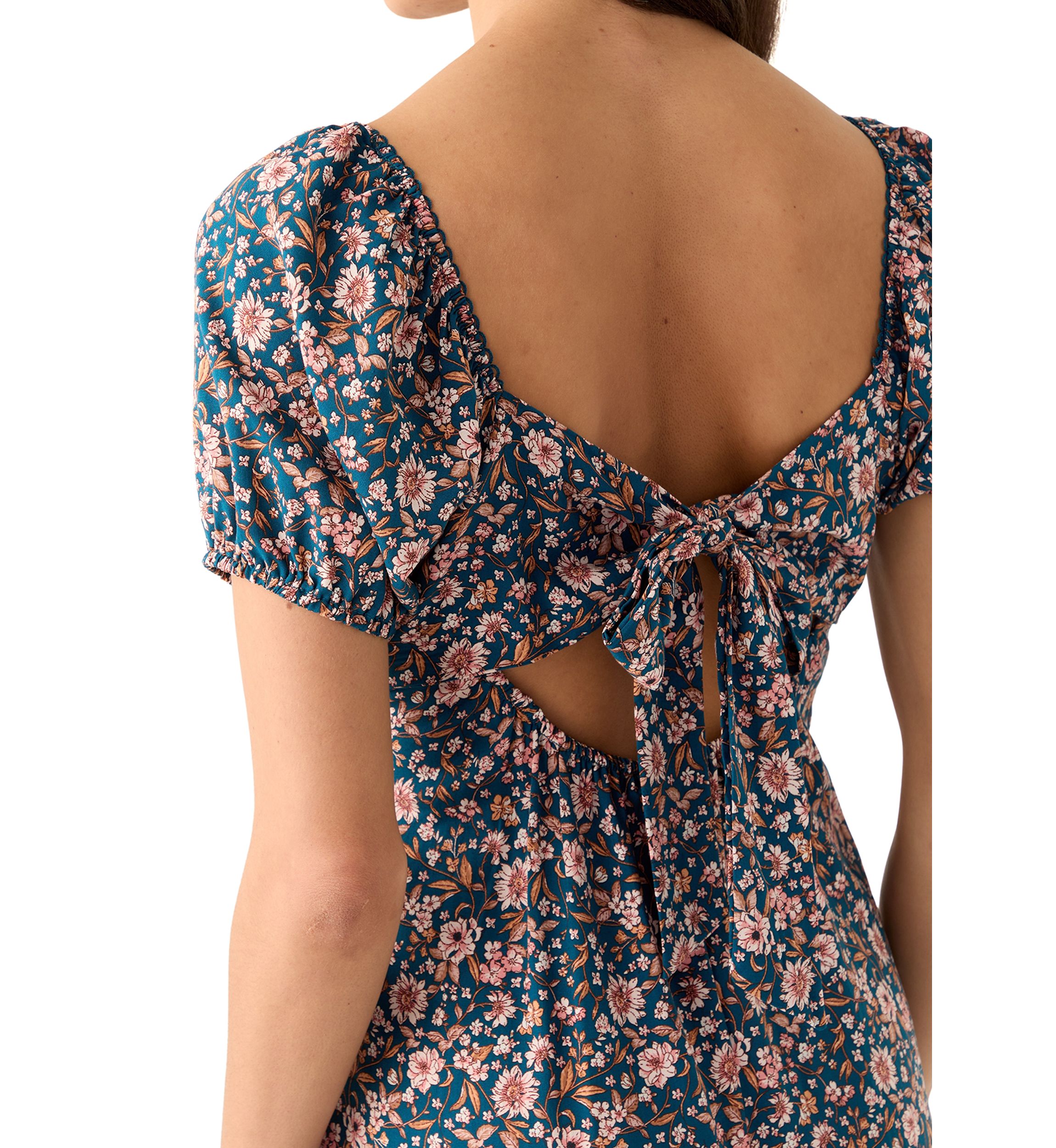 Womens Short Sleeve Midi Dress