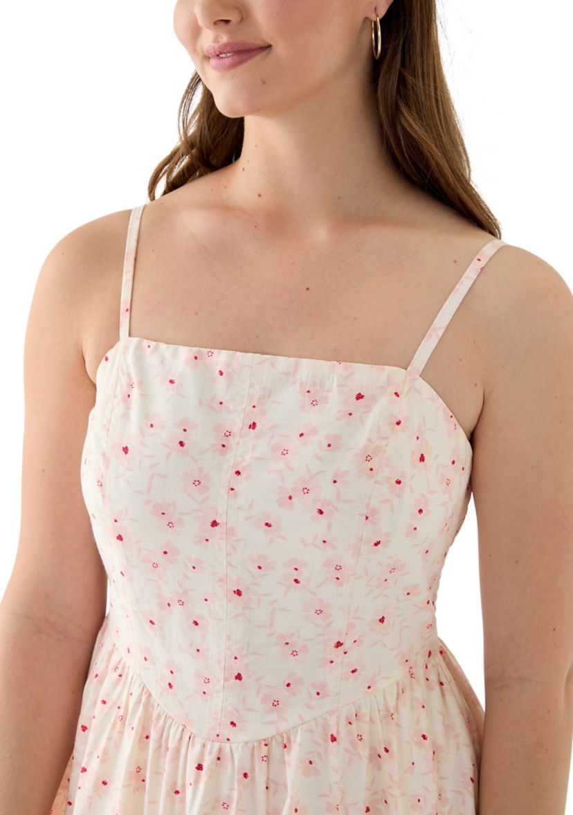 Womens Printed Bubble Skirt Mini Dress