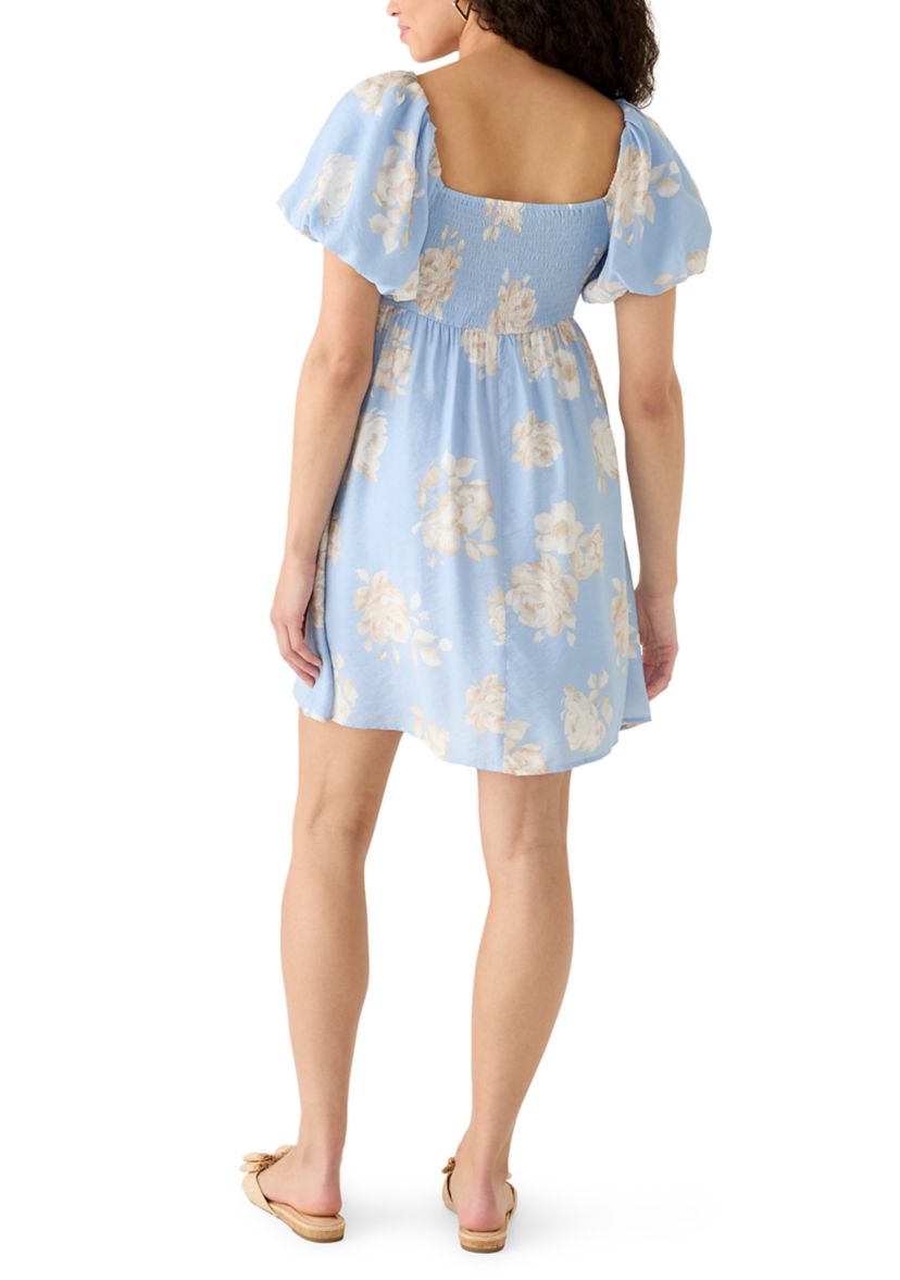 June & Hudson Women's Puff Sleeve Empie Waist Mini Dress | Belk