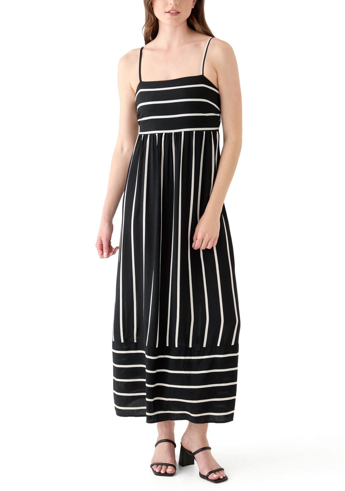 Womens Printed Rayon Challis Linen Maxi Dress