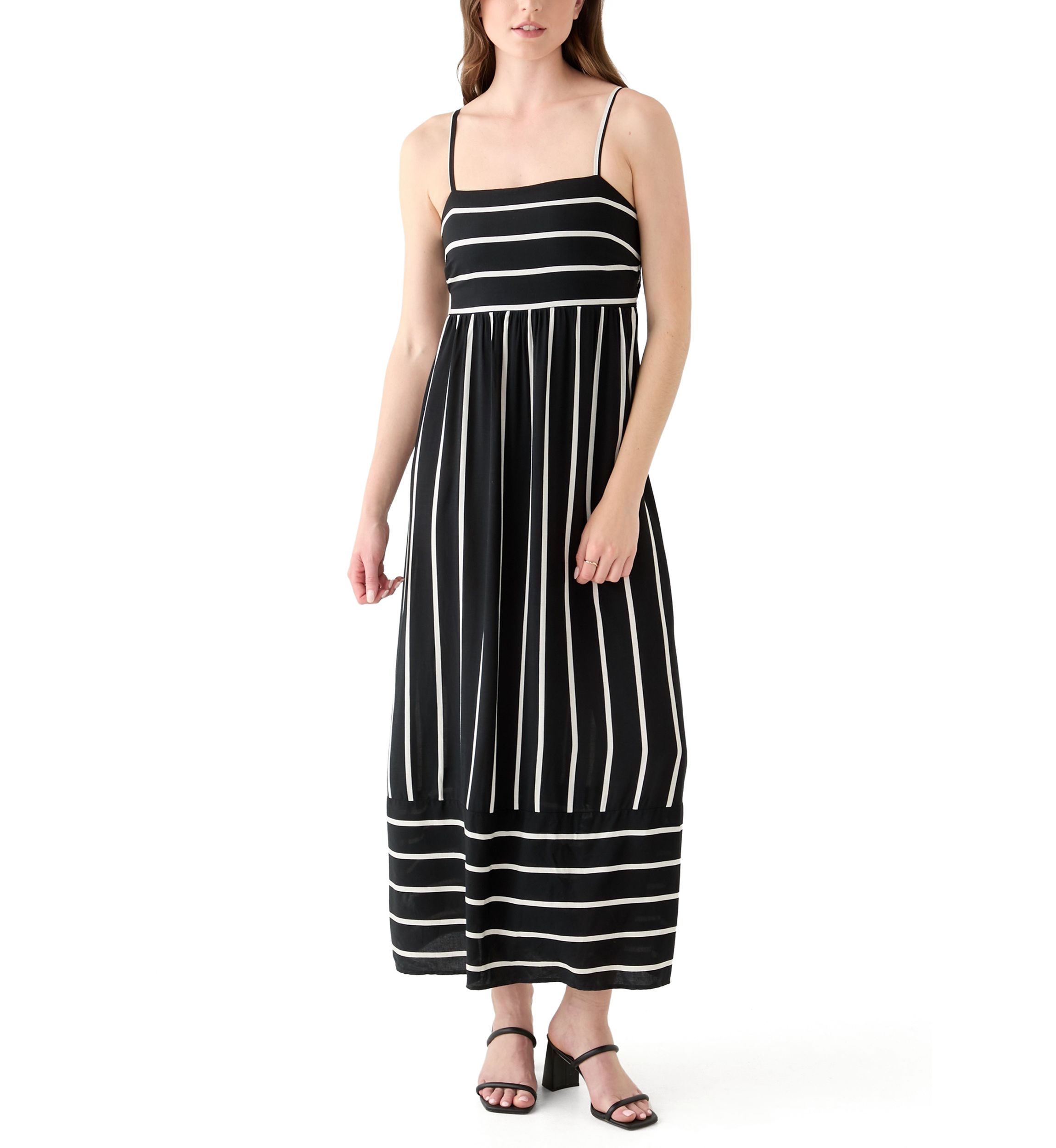 Womens Printed Rayon Challis Linen Maxi Dress