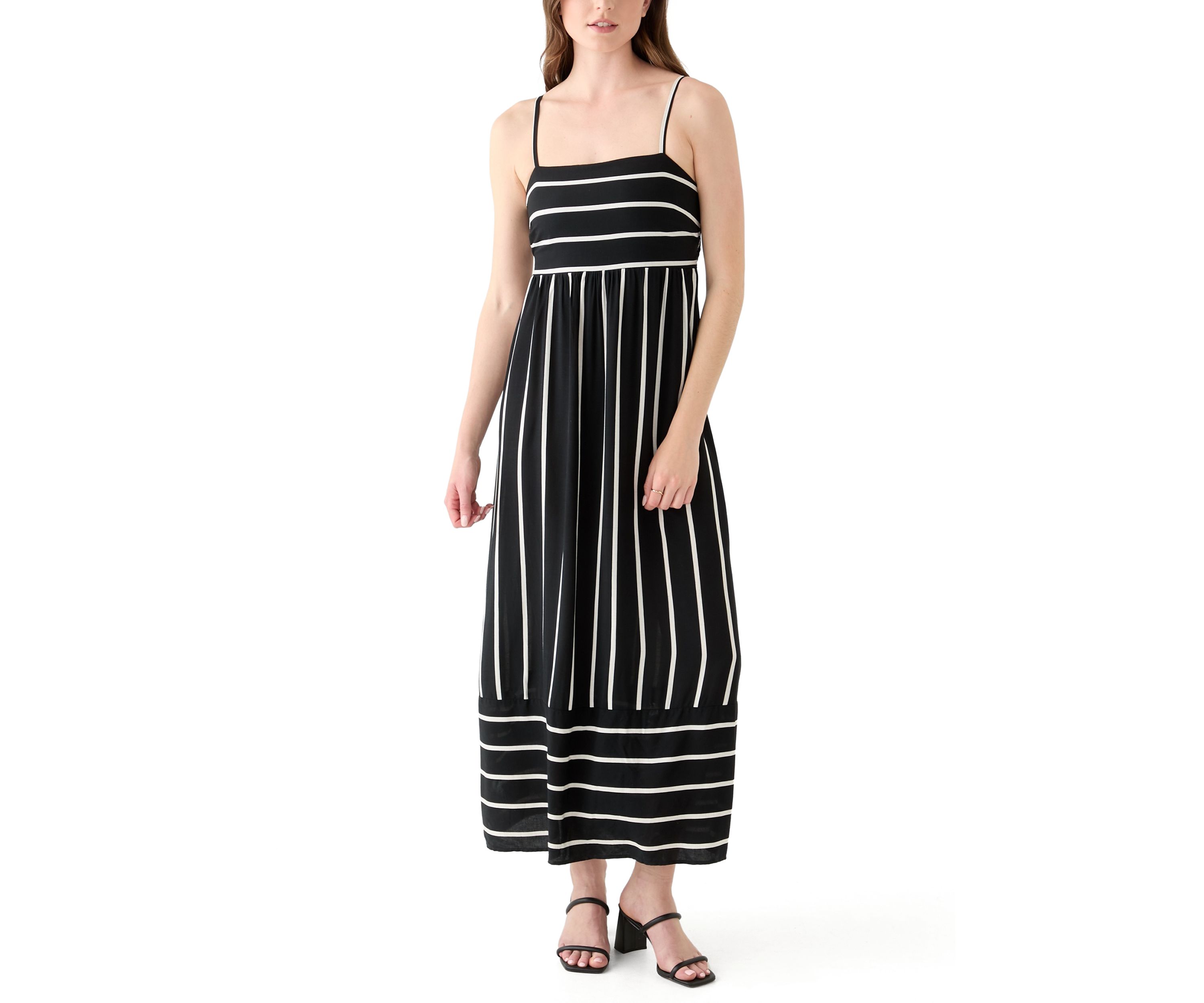 Womens Printed Rayon Challis Linen Maxi Dress