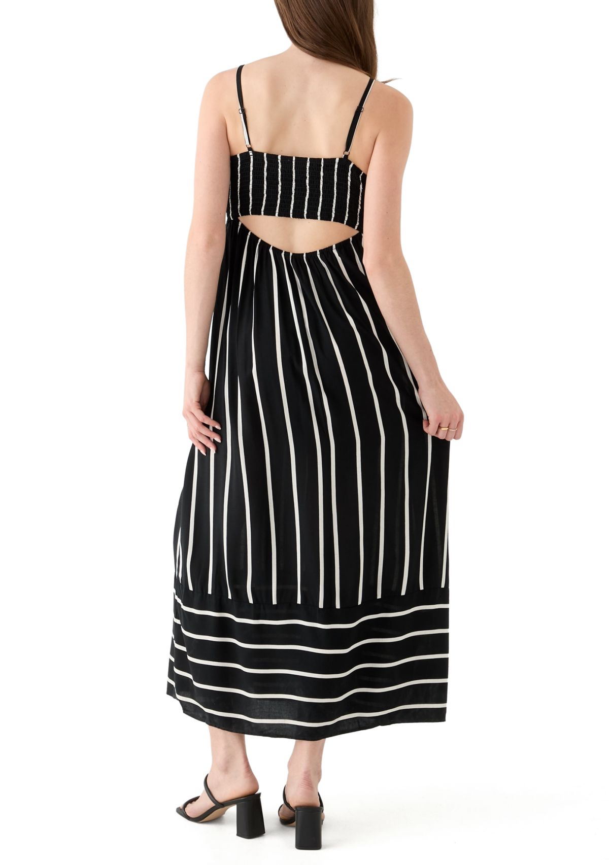 Womens Printed Rayon Challis Linen Maxi Dress