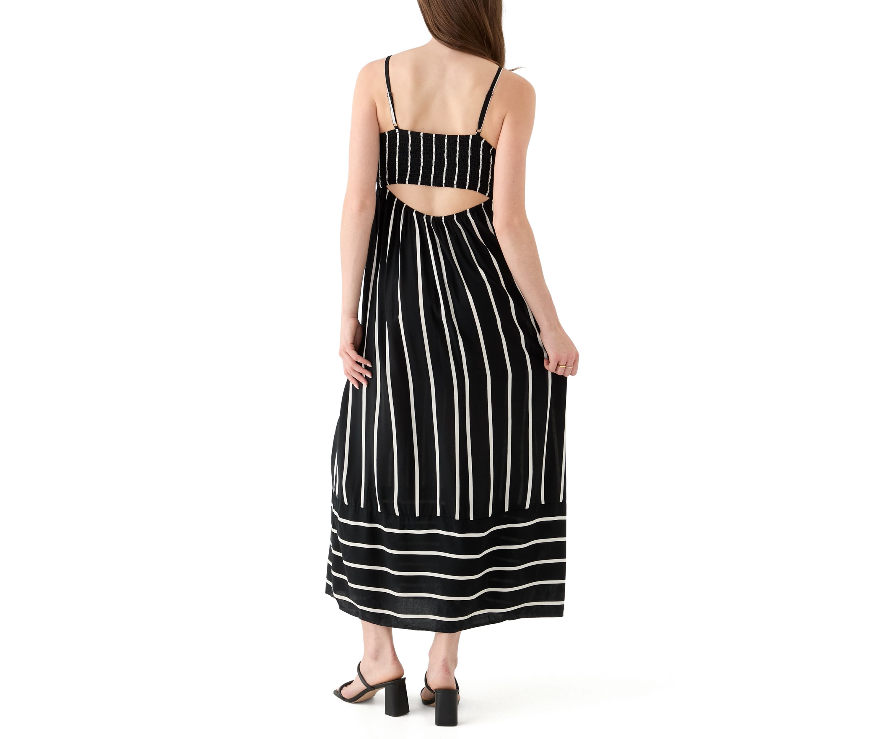 Womens Printed Rayon Challis Linen Maxi Dress