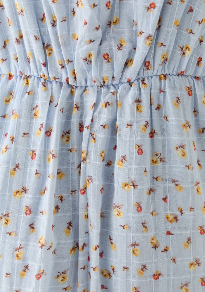 Womens Eyelet Midi Dress